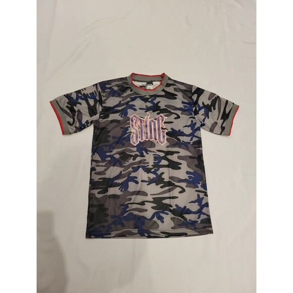 VTG Deadstock 1999 WCW Sting Shirt Boys 10/12 Camouflage - Picture 1 of 10